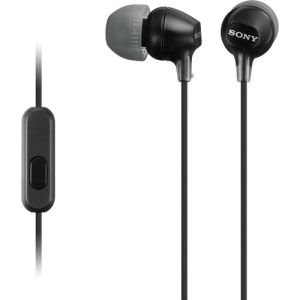 Sony EX15AP In-Ear Headphone w/ mic - Black 