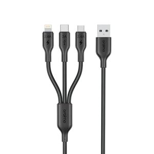 Oraimo DuraLine 4 OCD-118MCL – Premium 3-in-1 Multi-Functional Fast Charging & Data Cable 