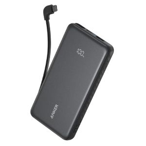 Anker Zolo Power Bank 20K 22.5W Built-In USB-C Cable Black