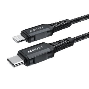 AceFast C4-01 USB-C to Lightning aluminum alloy 1.8M charging data cable Black