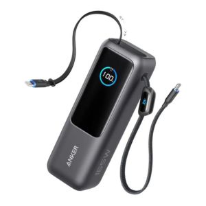  Anker Zolo Power Bank (25K,165W,Built-In USB-C),Retractable 