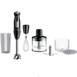 Braun MultiQuick 5 Pro Multifunction Hand Blender, 600ml, 1000 Watt, Black - MQ 55254 MBK 
