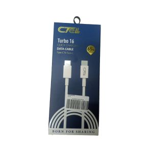 Cell Tel Turbo 16 Type-C to Type-C Cable -65W-2M