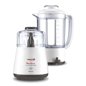 Moulinex Moulinette Chopper with Blender, 1000 watt, 500 ml Chopper, 1.5 liters jar capacity - DPA241